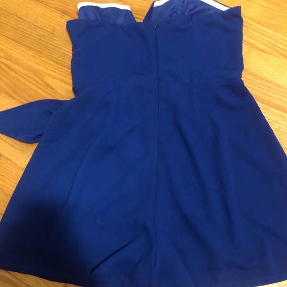 Strapless cobalt blue lulus romper - Picture 3 of 3